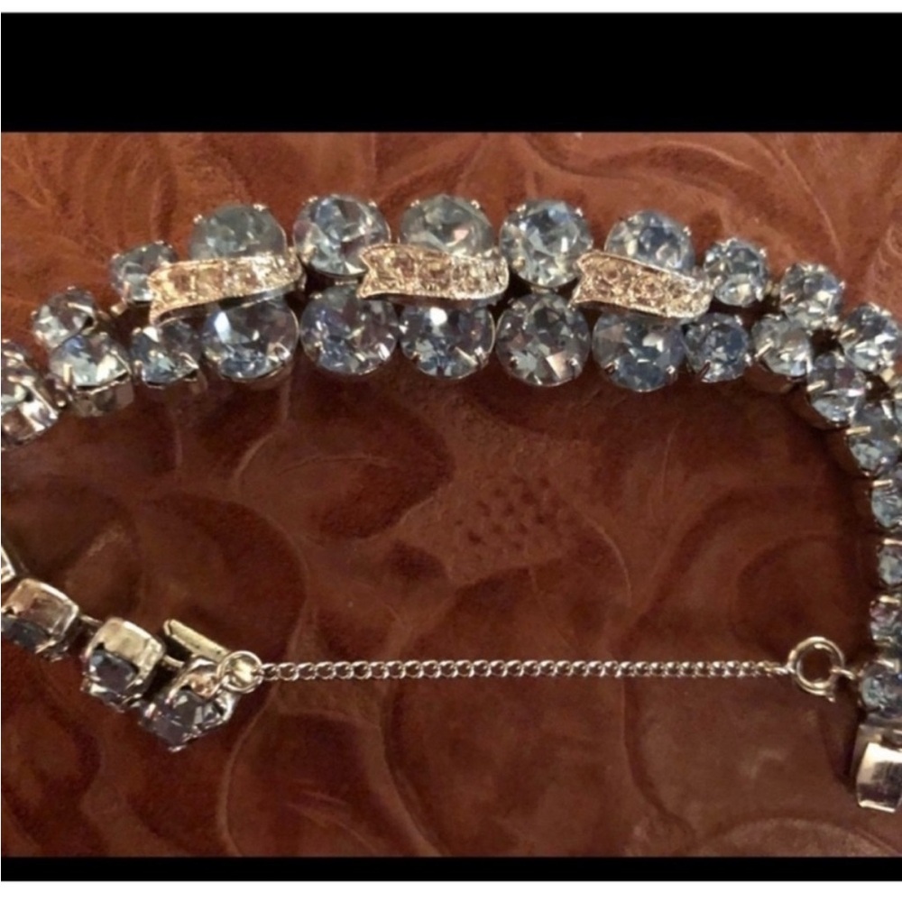 Rhinestone encrusted vintage bracelet Diva magnificent Extra extraordinary Wow